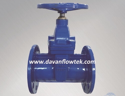 PN25 resilient seat gate valve flange type