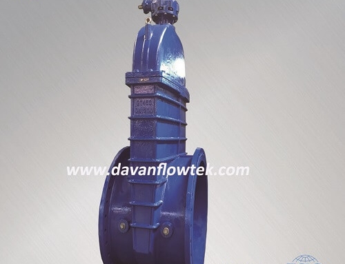 big size rubber wedge gate valve with bevel gear