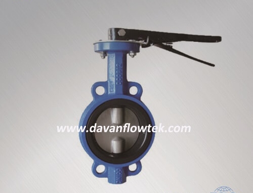 two shaft wafer type butterfly valve