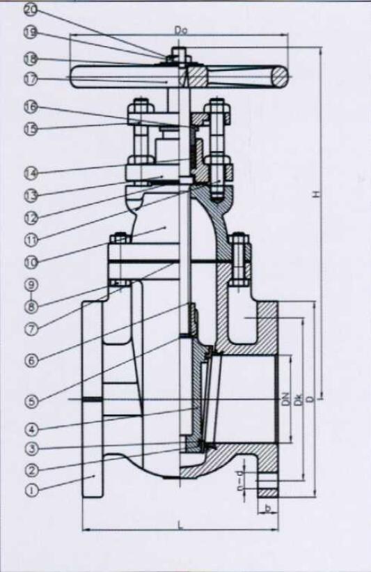 AWWA GATE VALVE SIZE