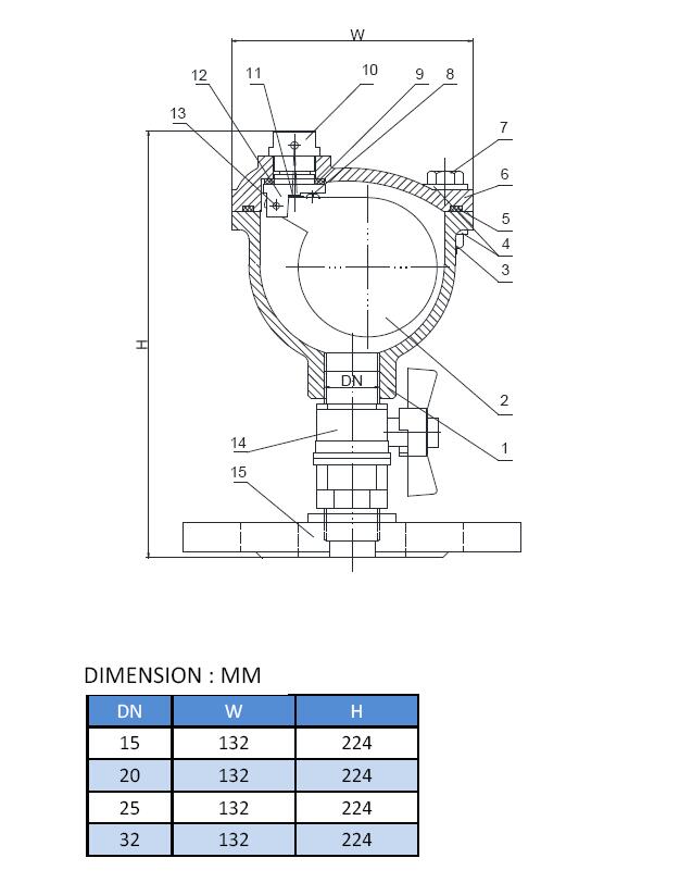 air valve with brass valve size