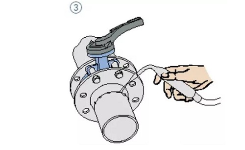 wafer butterfly valve assembling step 3